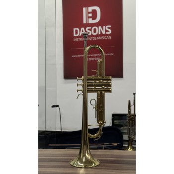 Trompete Weril ET1172 Laqueado Si Bemol com CAPA - Usado